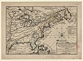 1702 - Le Canada ou Nouvelle France, la Floride, la Virginie, Pensilvanie, Caroline, Nouvelle Angleterre et Nouvelle Yorck, l'isle de Terre Neuve, la Louisiane et le cours de la rivière de Misisipi