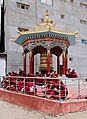 Pavillion in court of Soma Gompa in Leh / Ladakh, India