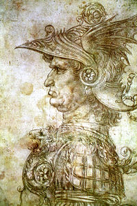 Krieger mit Helm (um 1472)