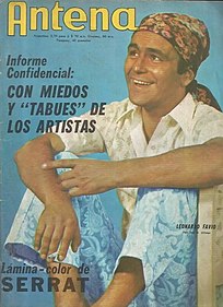 Leonardo Favio en Antena TV, 1971.