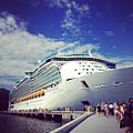 Liberty of the Seas docked in Labadee, Haiti, One of Royal Caribbean's private islands.