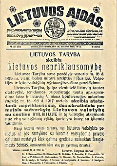 Đạo luật Độc lập Litva
