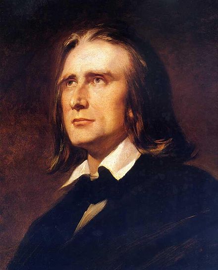 Franz Liszt portrait, 1856.