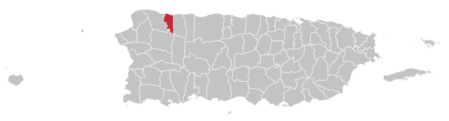 Localização de Quebradillas em Porto Rico