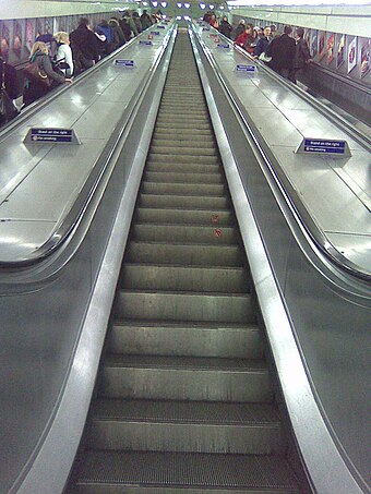 The longest escalators on the Underground