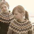 Vaikiški megztiniai su tipiškais islandiškais raštais