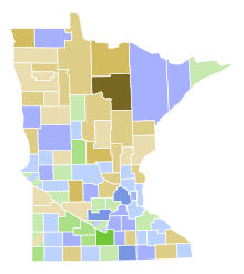 Results by county:
Dwyer
30-40%
40-50%
50-60%
Dwyer and Works tied in Nicollet and Big Stone Counties in the 30-40% range.
King
30-40%
40-50%
50-60%
80-90%
King and Works tied in Pipestone County in the 30-40% range.
Works
30-40%
40-50%
60-70%
Dwyer and Works tied in Nicollet and Big Stone Counties in the 30-40% range. Additionally, King and Works tied in Pipestone County in the 30-40% range. MNGubernatorialDemocraticPrimary1916.svg