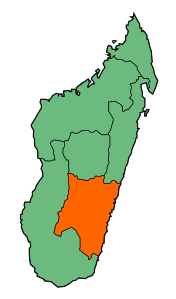 Provincia di Fianarantsoa – Localizzazione