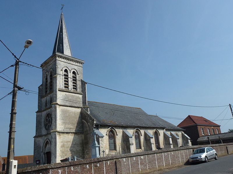 File:Mametz (Pas-de-Calais, Fr), église Saint-Honoré de Crecques, extérieur.JPG