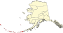 Harta statului Alaska indicând zona de recensământ Aleutians West (Census Area)