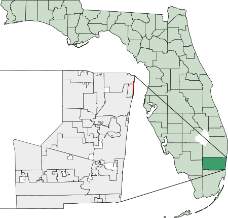 File:Map of Florida highlighting Hillsboro Beach.svg