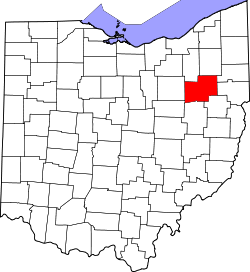 Starkin piirikunta Ohion kartalla