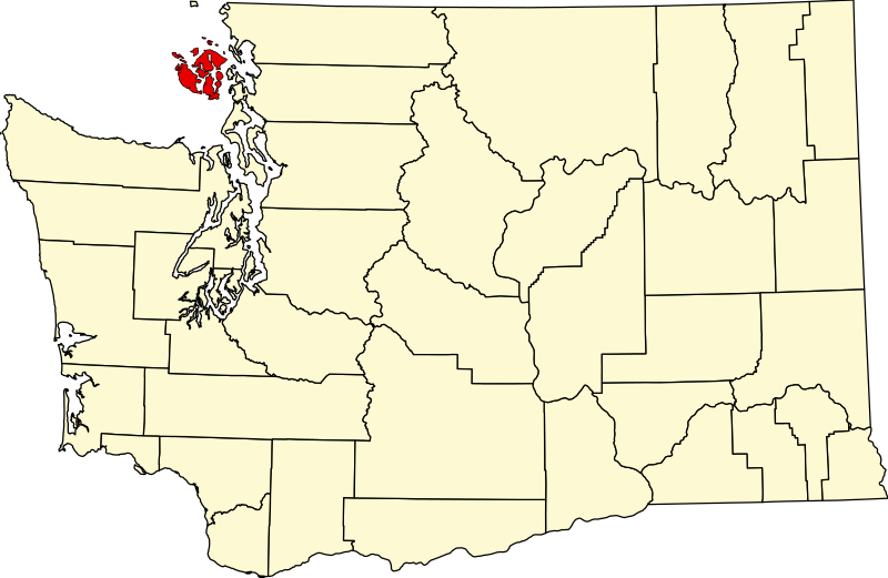 صورة:Map of Washington highlighting San Juan County.svg