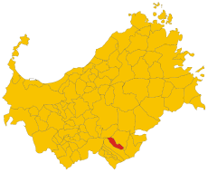 Map of comune of Anela (province of Sassari, region Sardinia, Italy) - 2016.svg