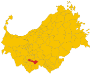 Lokasi Giave di Provinsi Sassari