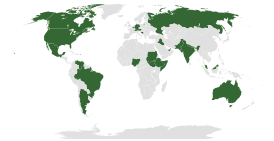 Карта распространения