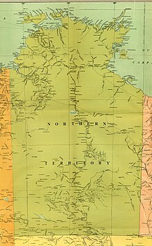 Map of the Northern Territory in 1916 Map of the Northern Territory, Australia, 1916.jpg