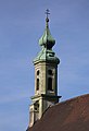 Marienplatz 7; Ehemaliges Fürstbischöfliches Lyceum und Gymnasium, barocker dreigeschossiger Vierflügelbau mit langer Straßenfront und kleinem Glockenturm, begonnen wohl von Antonio Riva 1695, Westflügel 1707-09, Ostflügel 1737, ab 1764 Südflügel; mit Ausstattung. This is a picture of the Bavarian Baudenkmal (cultural heritage monument) with the ID D-1-78-124-133 (Wikidata)