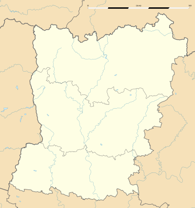 Mapa konturowa Mayenne