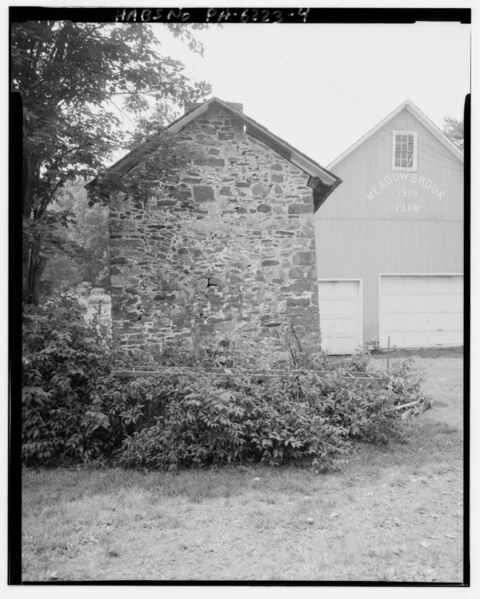 File:Meadowbrook Farm, Slifer Log Kitchen, 2655 Slifer Valley Road, Springtown, Bucks County, PA HABS PA,9-SPRITO.V,3-4.tif