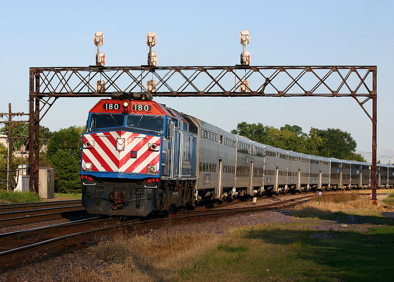 File:Metra loco 180 West Chicago.jpg