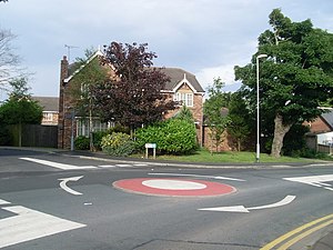 Mini-roundabout in Staining - geograph.org.uk - 1394614.jpg