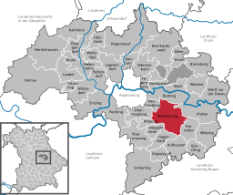 Läget för Mintraching i Landkreis Regensburg