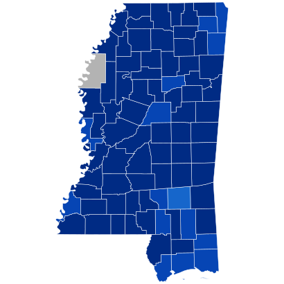 Mississippi Presidential Election Results 1916.svg