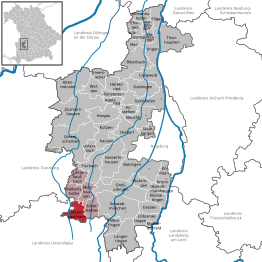 Kaart van Mittelneufnach