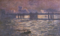 Charing Cross Bridge with tugs Monet - Wildenstein 1996, 1552.png