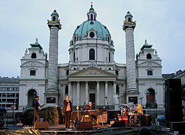 Monk at Karlsplatz in Vienna 2008