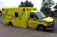 A land ambulance operated by Urgences-sante in Montreal, Quebec MontrealAmbulance.PNG