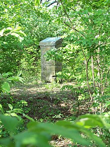 Monument erected on hilltop site of historic Gilbert's Creek Church. Monument on hilltop site of historic Gilbert's Creek Church.JPG