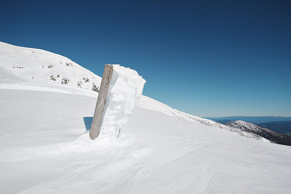 Staircase Spur after the July 2014 blizzards