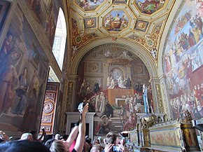 La sala dell'Immacolata ai Musei Vaticani