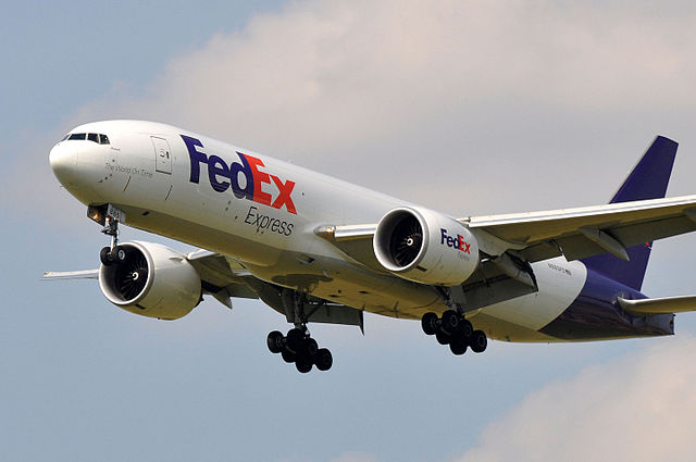 A Boeing 777F of FedEx Express, which is the largest cargo airline in the world.