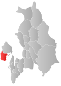 Kart over Asker Tidligere norsk kommune