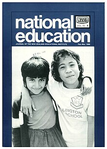 NZEI's National Education journal from 1988 National Education NZEI Journal 1988 (15353654941).jpg