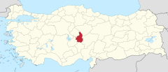 Nevşehir in Turkey.svg