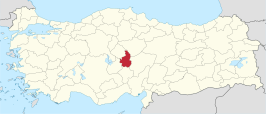 Kaart van Nevşehir