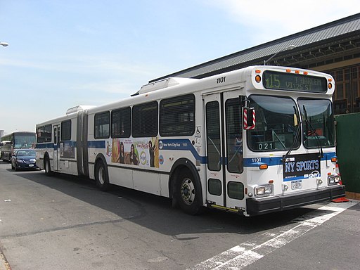 New York City Transit Bus New Flyer DH60F On M15 South Ferry