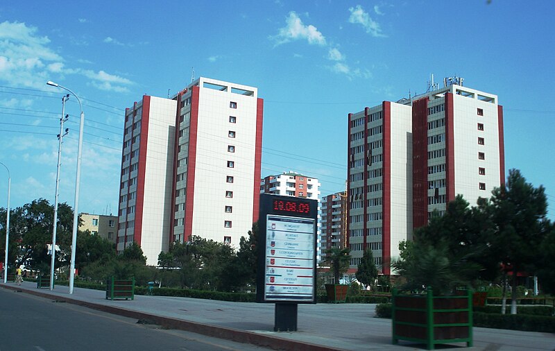 File:New buildings in Sumgayit.JPG