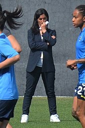 Nihan Su, coach of Fenerbahce women's in the 2021-22 Turkish Women's Football Super League on 28 May 2022 NihanSu (1).jpg