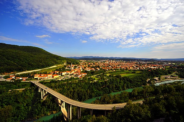 The town of Nova Gorica