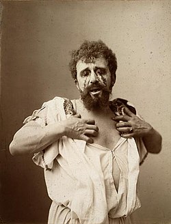 Albert Greiner Oidipusz szerepében 1896-ban