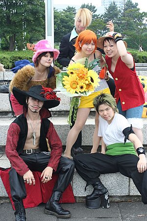 One Piece cosplayers in Yokohama 20050703.jpg