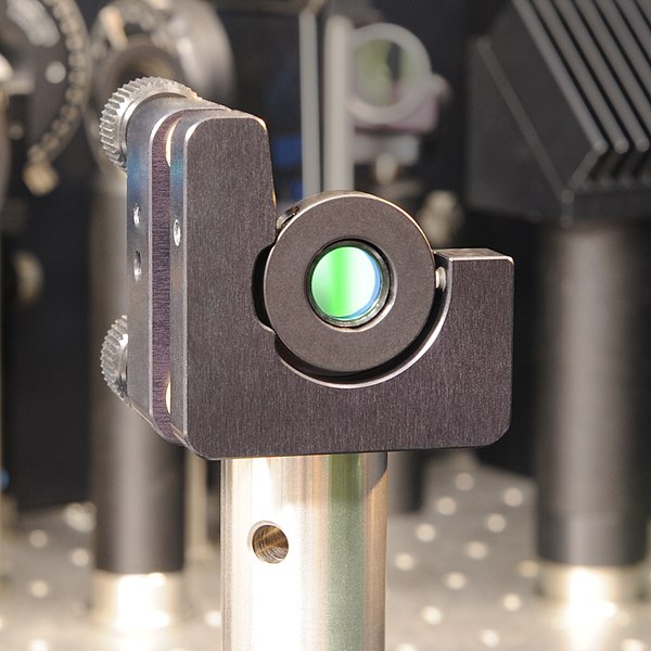 Band-pass interference filter for laser experiments