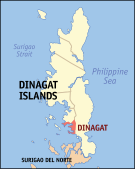 Dinagat na Ilhas de Dinagat Coordenadas : 9°57'22.00"N, 125°35'35.99"E