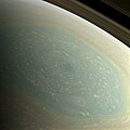 Obszar północnego bieguna Saturna