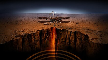 InSight lander on Mars (artist concept)